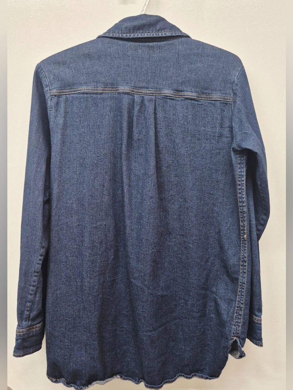 🌼5/$20 Buffalo David Bitton Indigo Blue Denim Button-Down Shirt Small - Picture 2 of 4